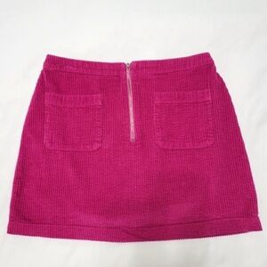 Wild Fable Retro Fuchsia Pink Corduroy Mini Skirt, Sz M